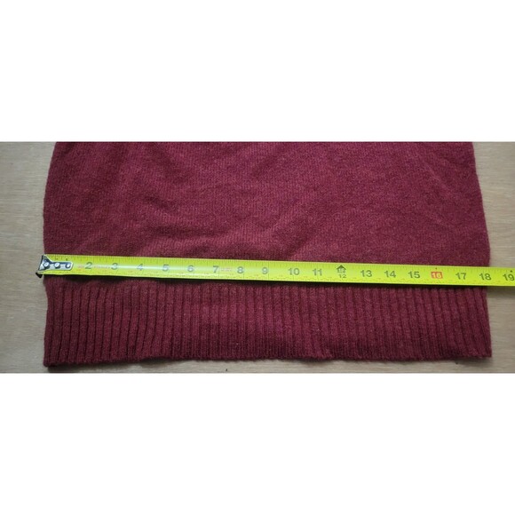 Pendleton Washable Wool Sweater Size Medium Mens Red 100% Wool Sweatshirt - Picture 8 of 10